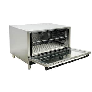 31.77 in. Commercial NSF Full Size Countertop Convection Oven 208-240V ED100 Stainless Steel