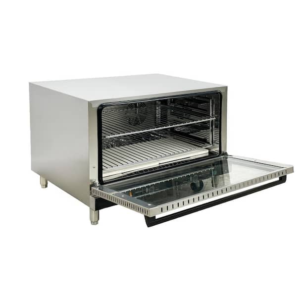 Elite Kitchen Supply 31.77 in. Commercial NSF Full Size Countertop Convection Oven 208-240V ED100 Stainless Steel