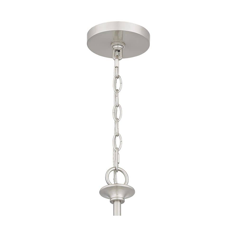 Prescott Brushed Nickel 9-Light Chandelier with Candle Sleeves