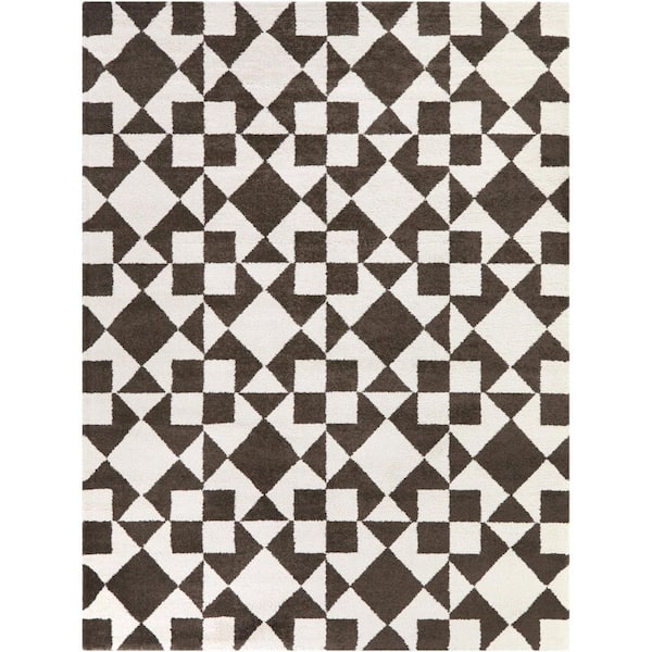 Jaxon Brown/Cream 5 ft. x 7 ft. Area Rug