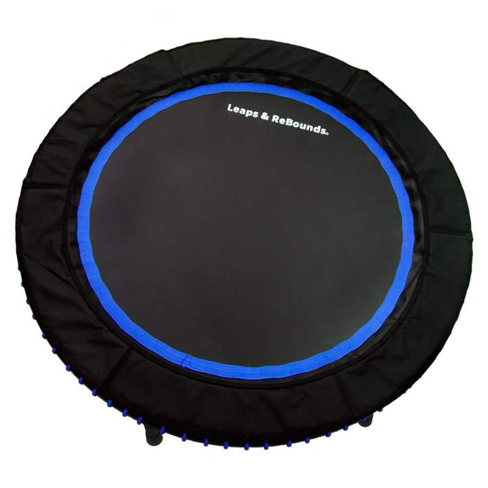 48 in. Mini Fitness Trampoline and Rebounder Gym Equipment, Blue