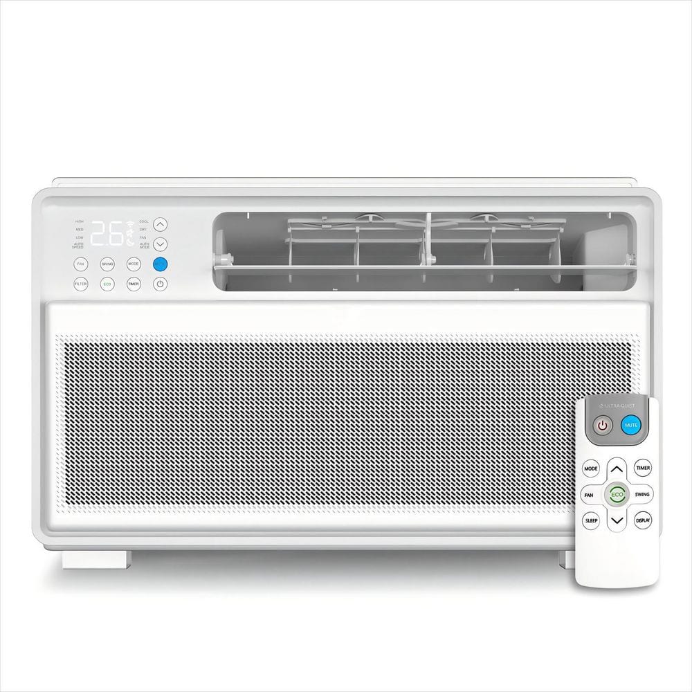 COWSAR 8,100 (DOE) BTU 115V Window Air Conditioner Cools 550 sq. ft. with Dehumidifier in White
