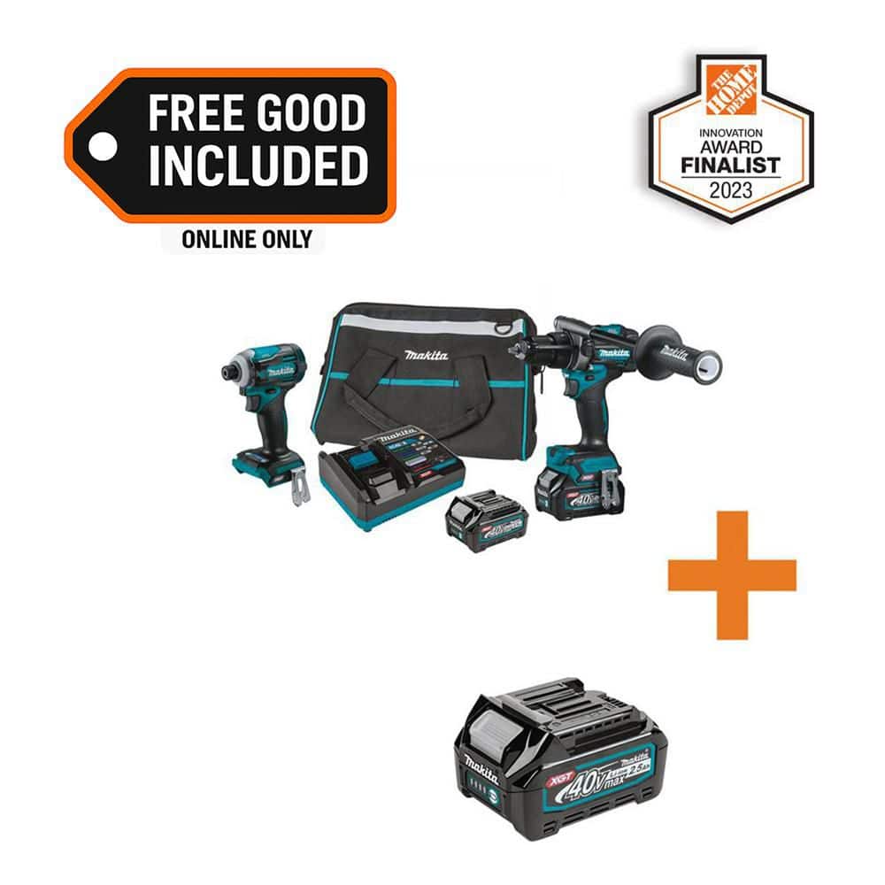 Makita 40V Max XGT Brushless Cordless 2-Pc. Combo Kit (Hammer