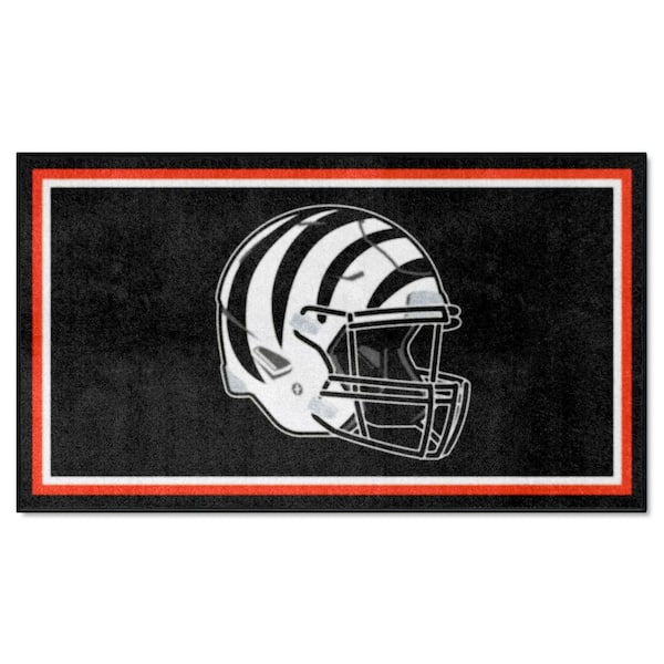 FANMATS Cincinnati Bengals 3 ft. x 6 ft. Football Field Rug Runner Rug 7348  - The Home Depot