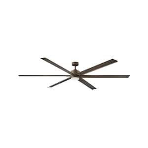 Indy Maxx 99 in. Integrated LED Indoor/Outdoor Metallic Matte Bronze Ceiling Fan with Wall Switch
