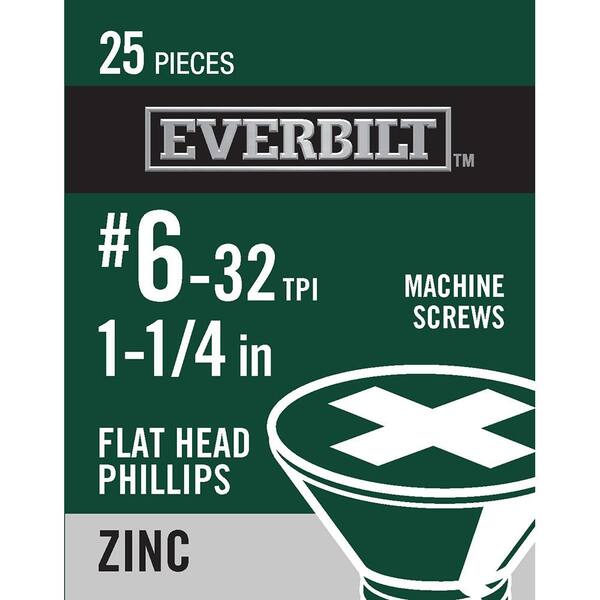 Lexar Industrial #6-32 X 1-1/4 Phillips Pan Head Machine Screws, Zinc Plated Steel, 1100 Pack