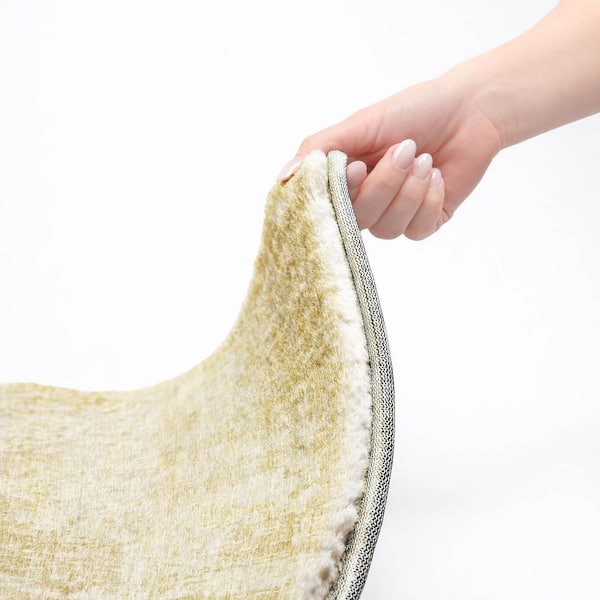 Dream Shag Premium Machine Washable Abstract ADS796 Gold 5 ft. x 7 ft. 6 in. Area Rug