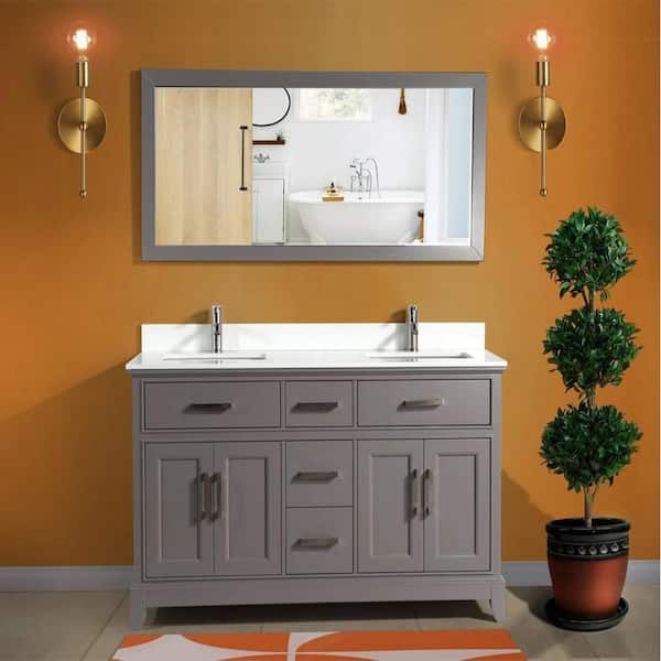 Vanity Art Genoa 60 In W X 22 D, Best Mirror For 60 Inch Vanity