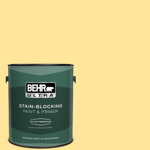 BEHR ULTRA 1 gal. #380A-3 Summer Harvest Extra Durable Semi-Gloss Enamel Interior Paint & Primer