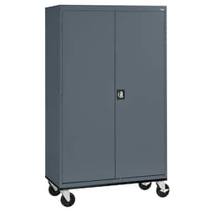 Transport Wardrobe Series ( 46 in. W x 78 in. H x 24 in. D ) Freestanding Cabinet in Charcoal