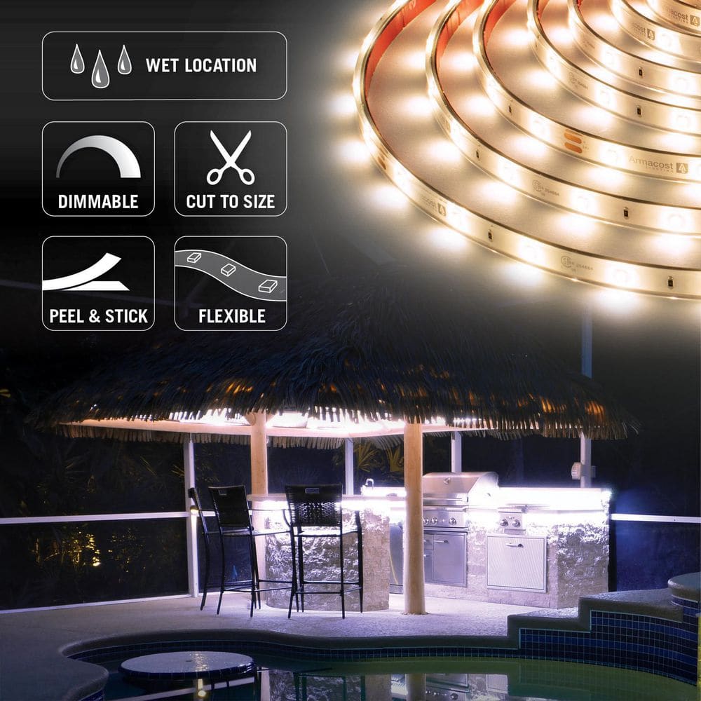 Warm White Outdoor LED Tape Light with Weatherproof Technology