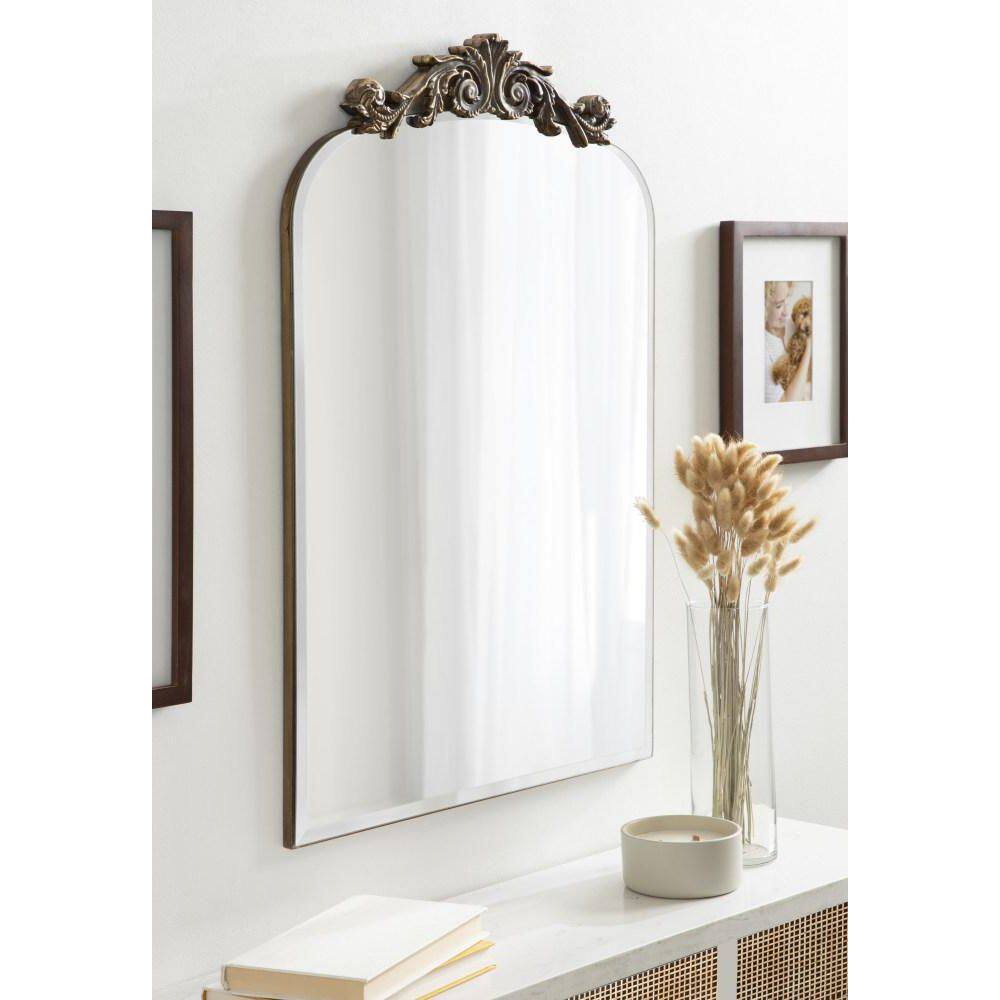 Arendahl Antique Gold Arch 20"x30" Frameless Vanity Mirror