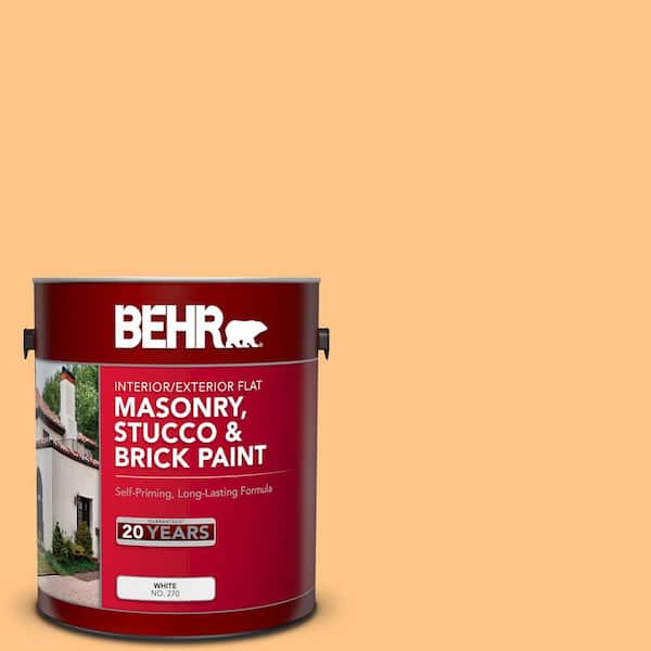 BEHR - 1 gal. #P240-4 Mango Tango Flat Interior/Exterior Masonry, Stucco and Brick Paint
