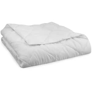 Lightweight Down Alternative Cotton Twin Comforter in White