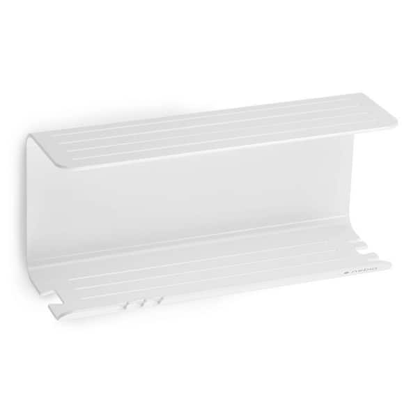 Brondell Nebia 5.4 in. W 3.8 in. H x 11.8 in. D Aluminum Rectangular Shelf in White