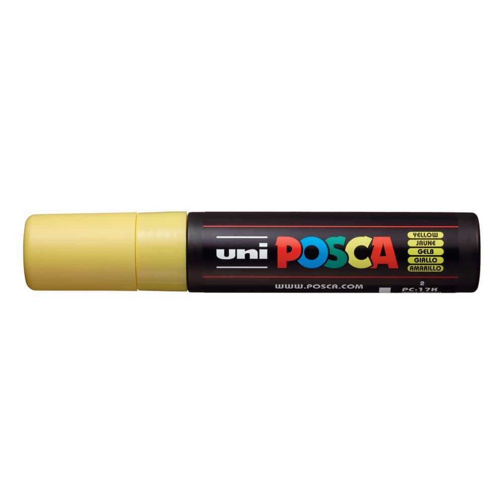 POSCA PC-17K Extra Broad Rectangular Chisel Paint Marker, Yellow 076829 -  The Home Depot