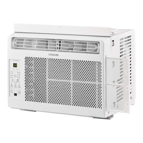 Vissani - 5,000 BTU 115-Volt Window Air Conditioner for 150 sq. ft. Rooms in White