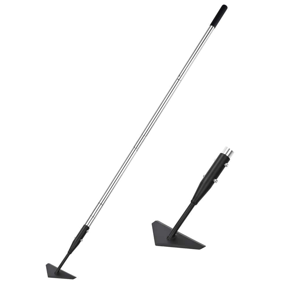 57.5 in. Triangle Garden Hoe Push Pull Weeding Tool with Adjustable Handle Black 1-Piece price history on PriceWatchPro