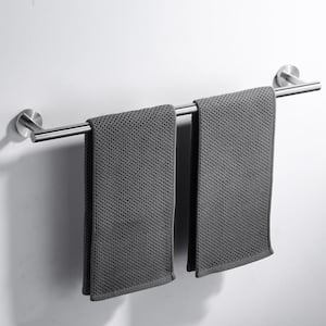 24 in. Wall Mounted Single Towel Bar Bath Hardware Accessory in Brushed Nickel