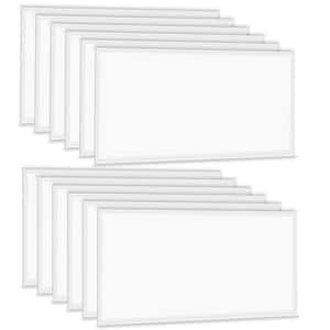 2 ft. x 4 ft. 7800-Lumens Integrated LED Panel Light, 5000K White Color (12-Pack)