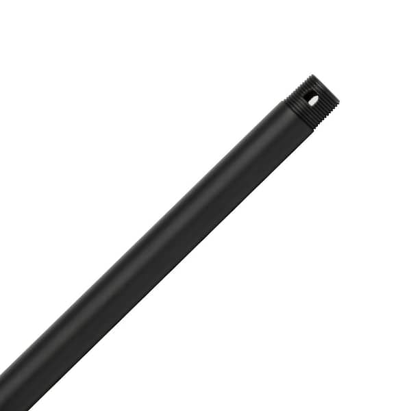 Unbranded 12 in. Matte Black Ceiling Fan Extension Downrod