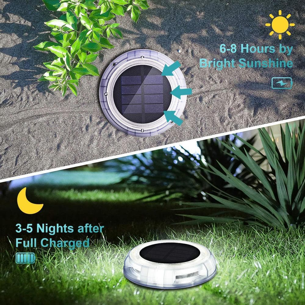 Low Voltage Solar Powered Color Changing LED Fence Lights Pack