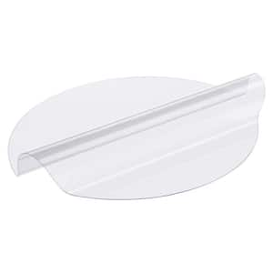 Plastic Table Cover 24 x 96 in. 1.5 mm Thick Clear Table Protector Rectangle PVC Desk Mat Waterproof and Cleaning Nature