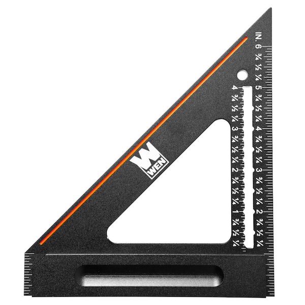 6 in. Right Angle Heavy-Duty Precision Aluminum Steel Imperial Carpenter's Square and Layout Tool (ME006L)