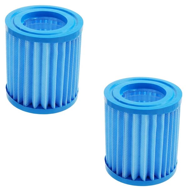 Pool Central 3.4 in. Inorganic Antimicrobial Swimming Pool Replacement Filter Core Cartridges (Set of 2)