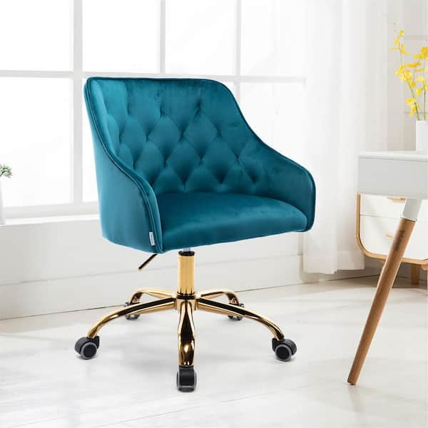 teal shell chair