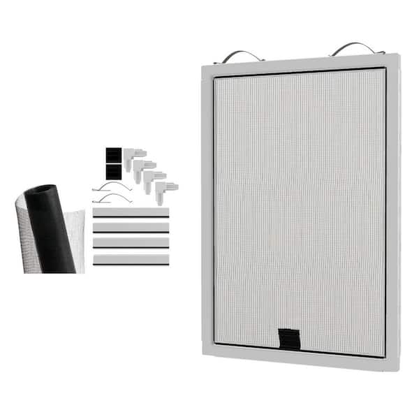 Window Screen Kit with Mesh 36 in. White