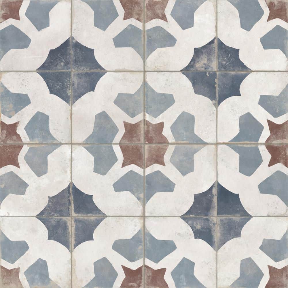 Kings Farfalla Blue 18 in. x 18 in. Ceramic Floor and Wall Tile (10.95 sq. ft./Case) price history on PriceWatchPro