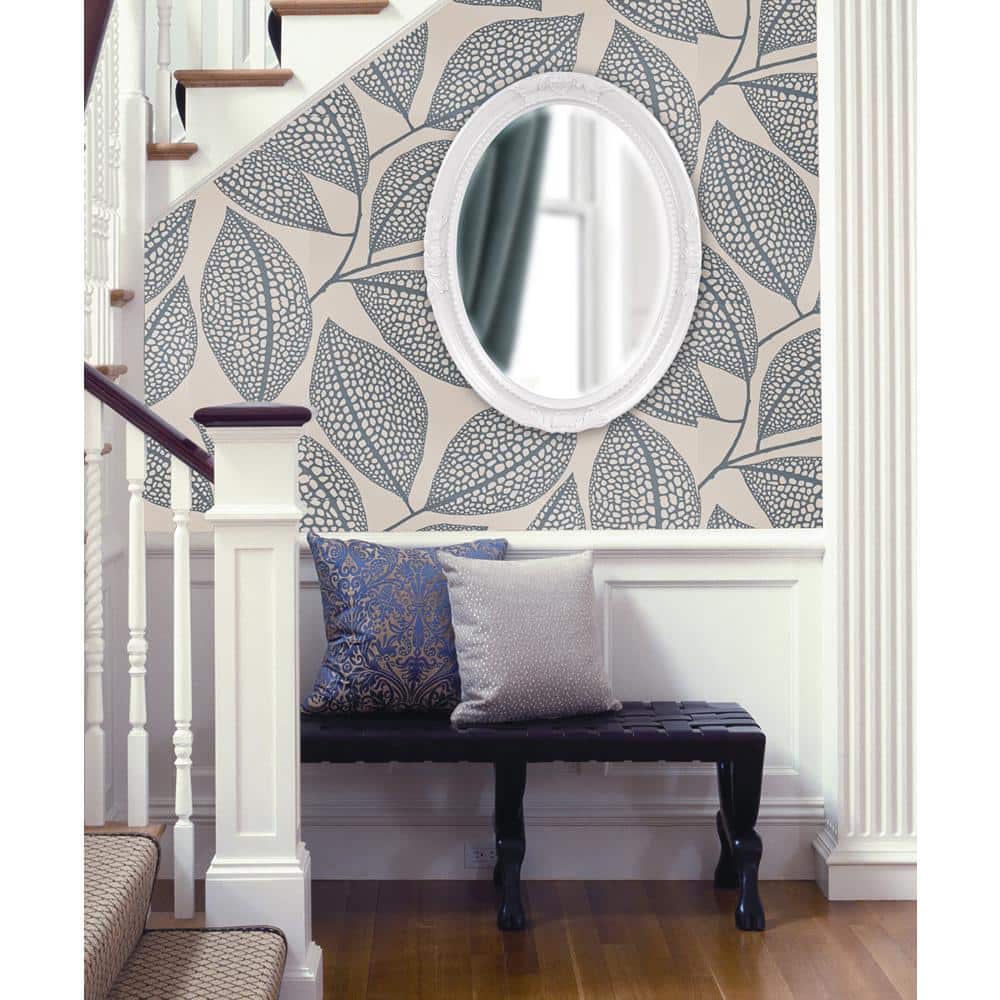 Glossy White Beaded Wood Oval Mirror 33"x25"
