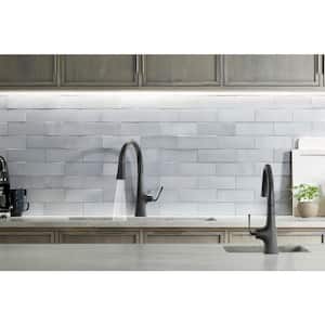 Graze Single-Handle Pull-Down Sprayer Kitchen Faucet with Response Technology in Matte Black