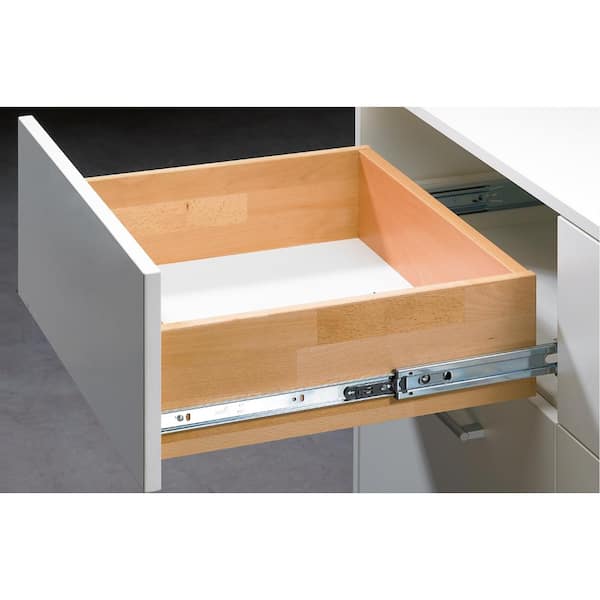 Hettich 20 in. Push to Open Full Extension Ball Bearing Soft Close Cabinet  Drawer Slides (8-Pair) 9263848 - The Home Depot