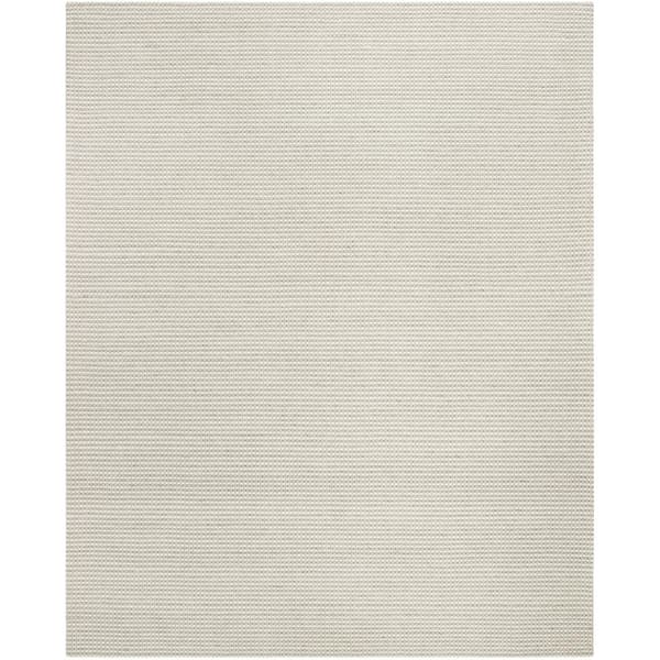 SAFAVIEH Natura Silver/Ivory 9 ft. x 12 ft. Solid Area Rug