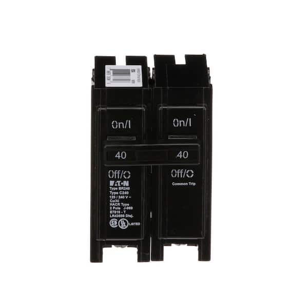 Eaton BR 40 Amp 2-Pole Thermal Magnetic Circuit Breaker (BR240)