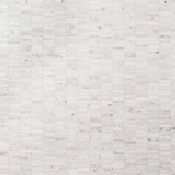 Ivy Hill Tile Arctic White 4 in. x 0.39 in. Waterfall Polished