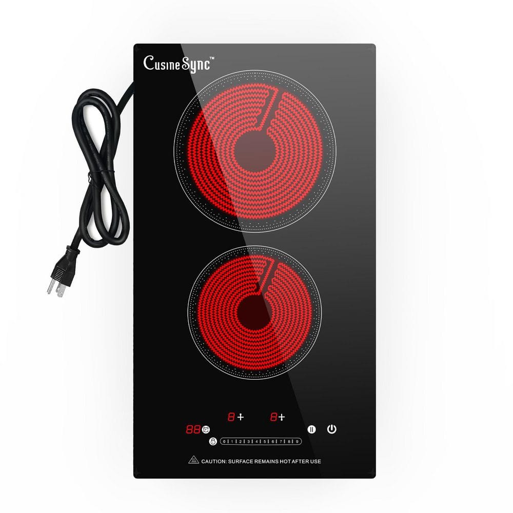 30 in. Built-in Radiant Electric Cooktop in Black with 4 Elements