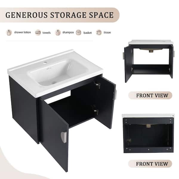 FAMYYT 28 in. W x 18.5 in. D x 20.7 in. H Single Sink