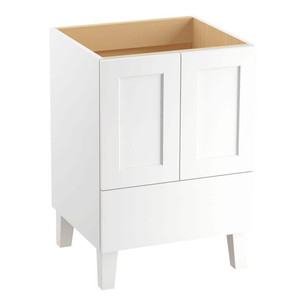 Poplin Linen White 24" Single Freestanding Bathroom Vanity