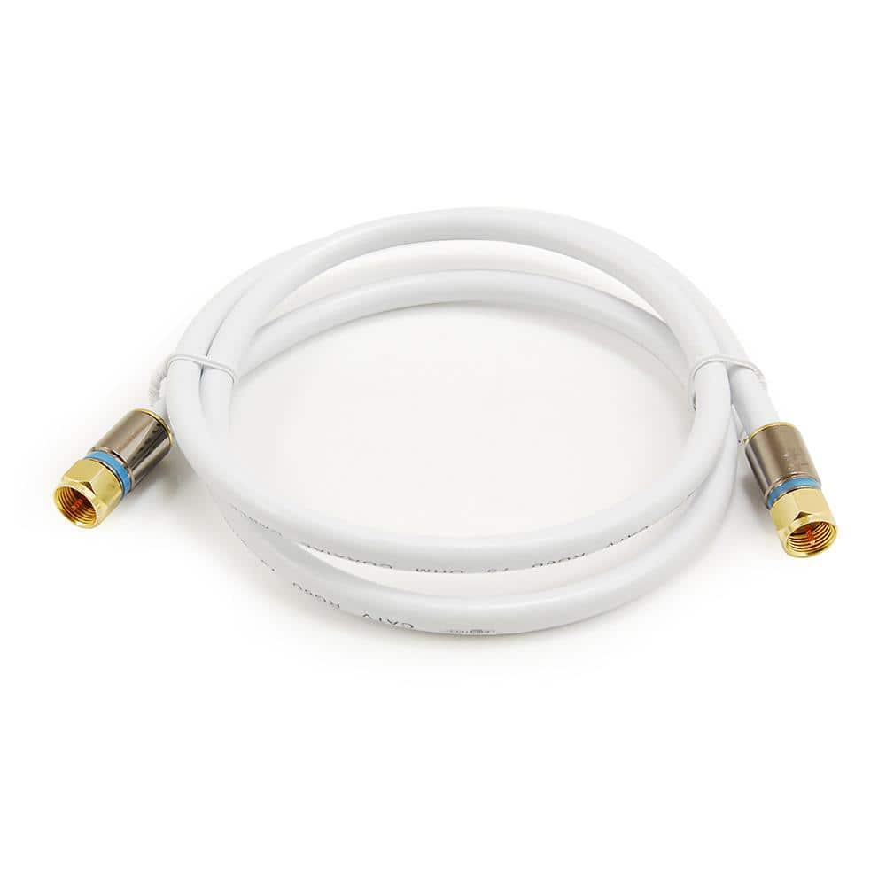 3 ft. RG-6 Coaxial Cable - White