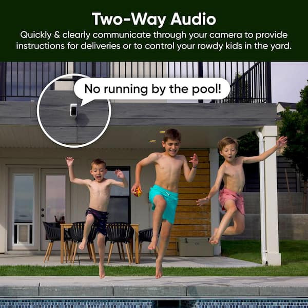 Wyze Battery Cam Pro 2-Pack, Wireless Indoor/Outdoor Home Security Camera, 2k HD Color Night Vision and Built-In Spotlight