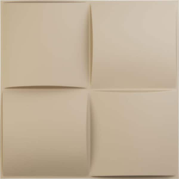 Ekena Millwork 19 5/8 in. x 19 5/8 in. Smith EnduraWall Decorative 3D Wall Panel, Smokey Beige (12-Pack for 32.04 Sq. Ft.)