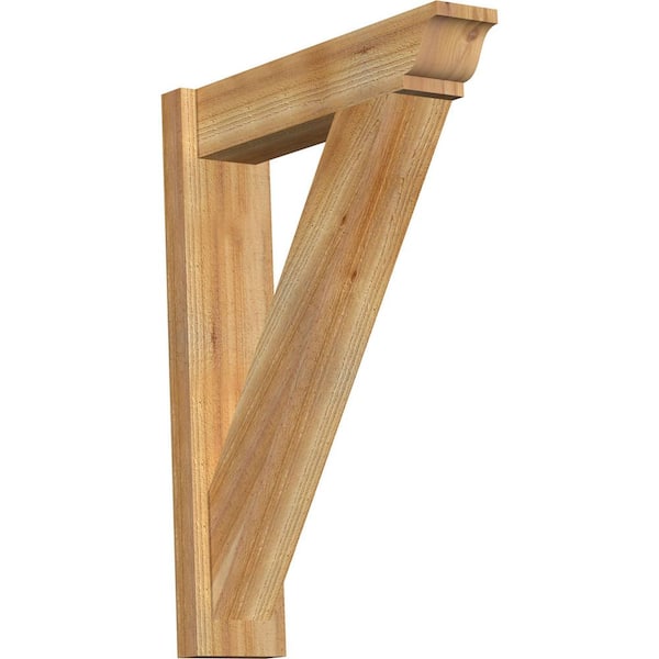 Ekena Millwork 6 in. x 32 in. x 24 in. Western Red Cedar Traditional Rough Sawn Outlooker