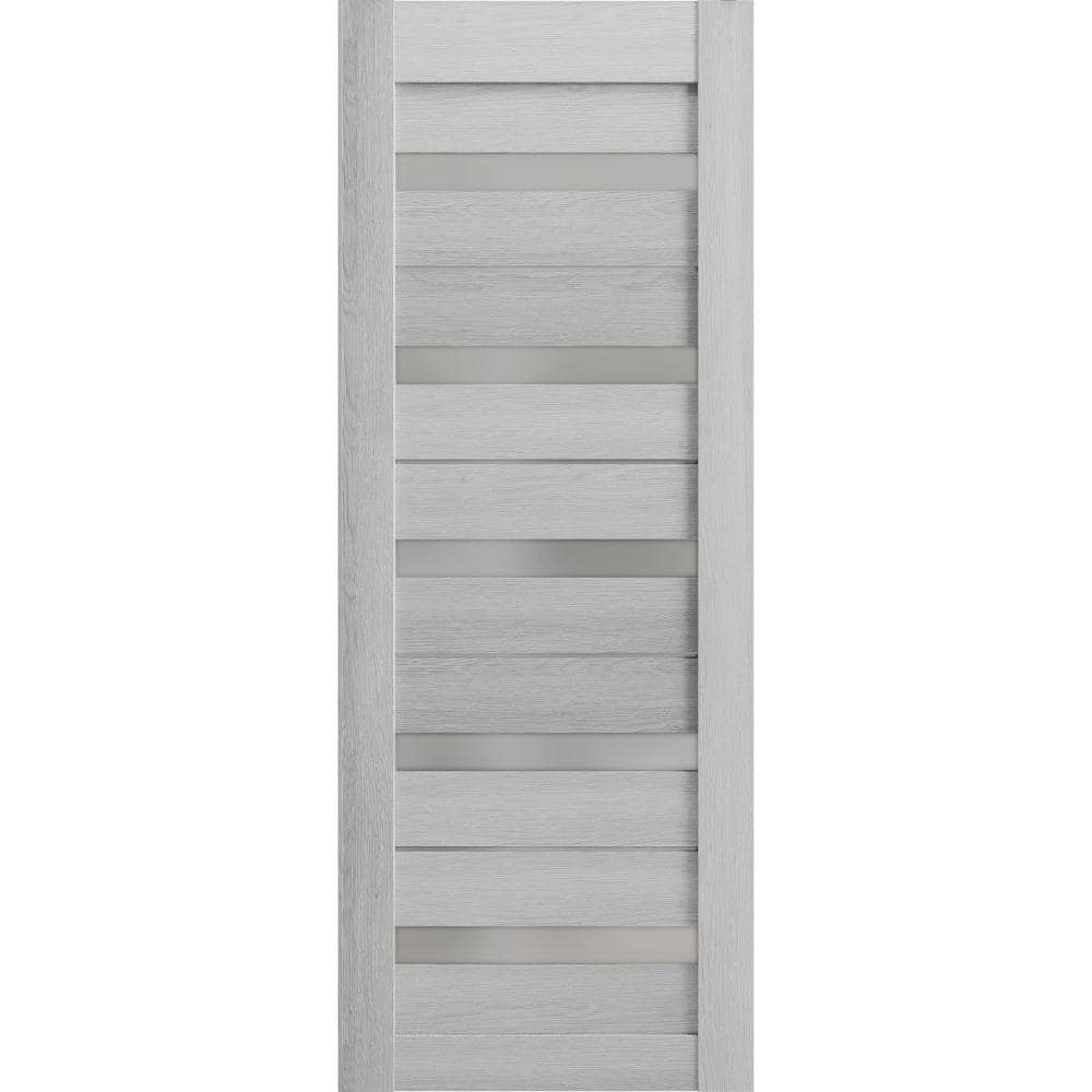 42 in. x 84 in. Solid MDF Frosted glass Light Grey Oak Interior Door Slab price history on PriceWatchPro