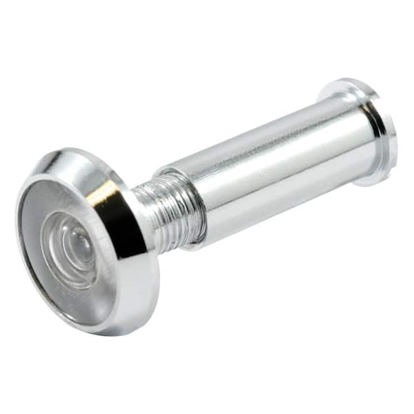 Prime-Line 1/2 in. Bore 180-Degree Chrome Solid Brass Door Viewer