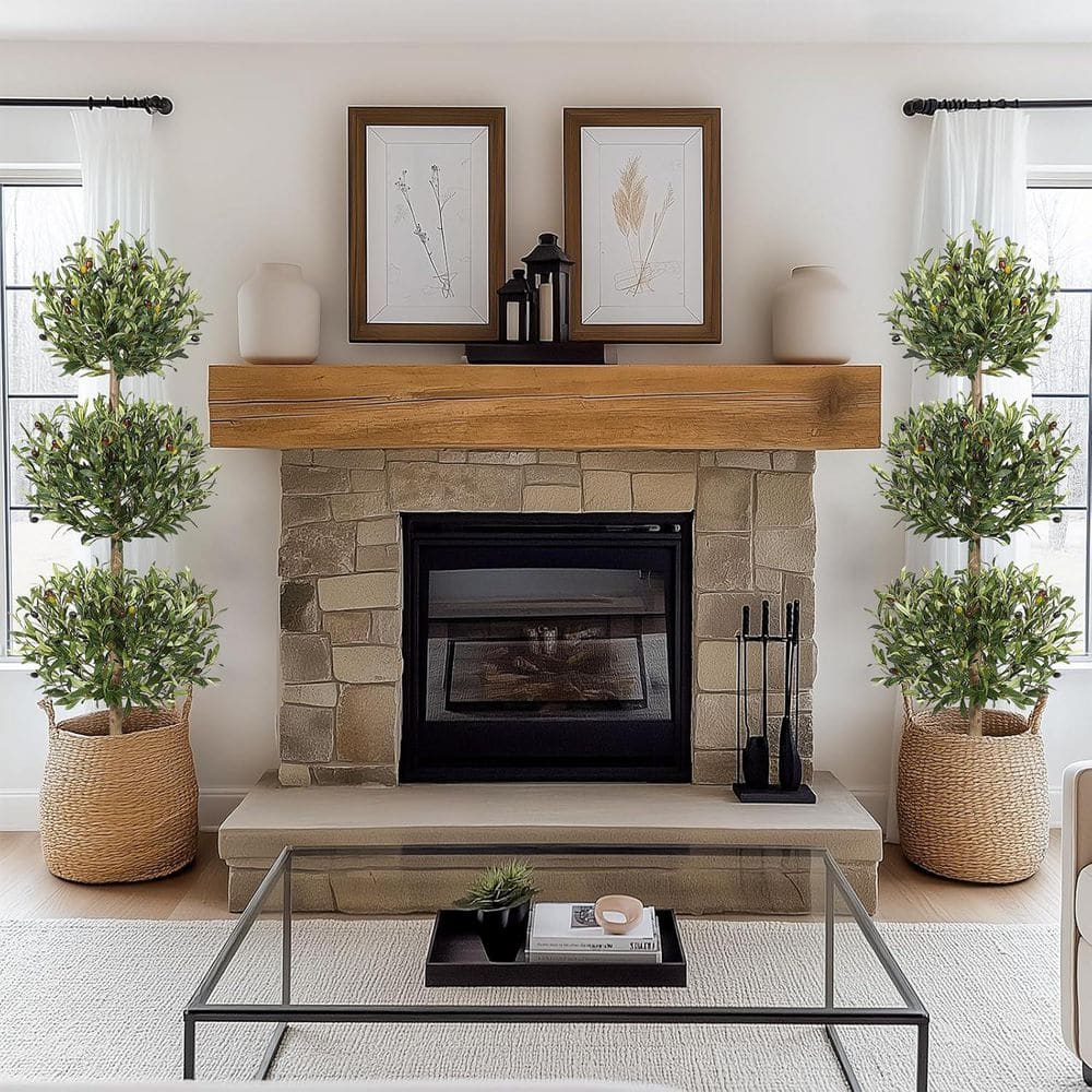 5FT 2Pcs Artificial Olive Tree,Indoor Fake Olive Tree with Planter, 3-Tier Spherical Design price history on PriceWatchPro