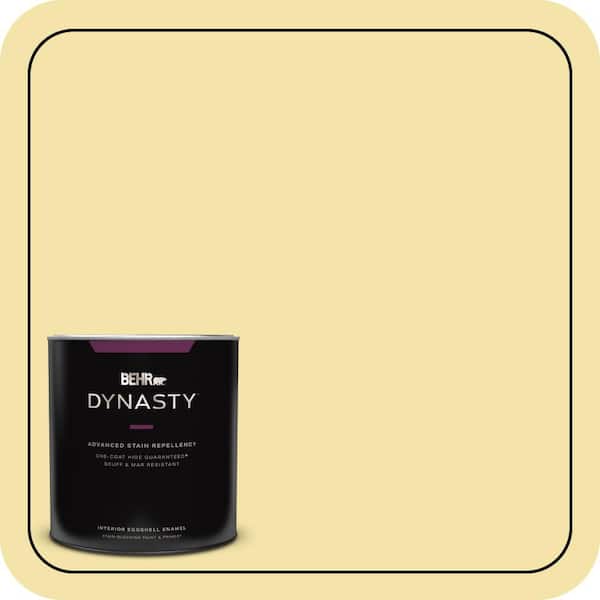 BEHR DYNASTY 1 qt. #P320-3 Lily Bulb Eggshell Enamel Interior Stain-Blocking Paint and Primer
