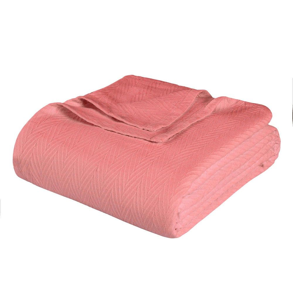 SUPERIOR Metro Coral Chevron Zig-Zag Modern All-Season Cotton ...